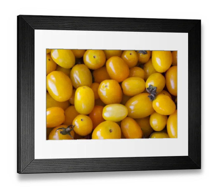 Framed Print : Yellow cherry tomatoes Framed Print : Yellow cherry tomatoes