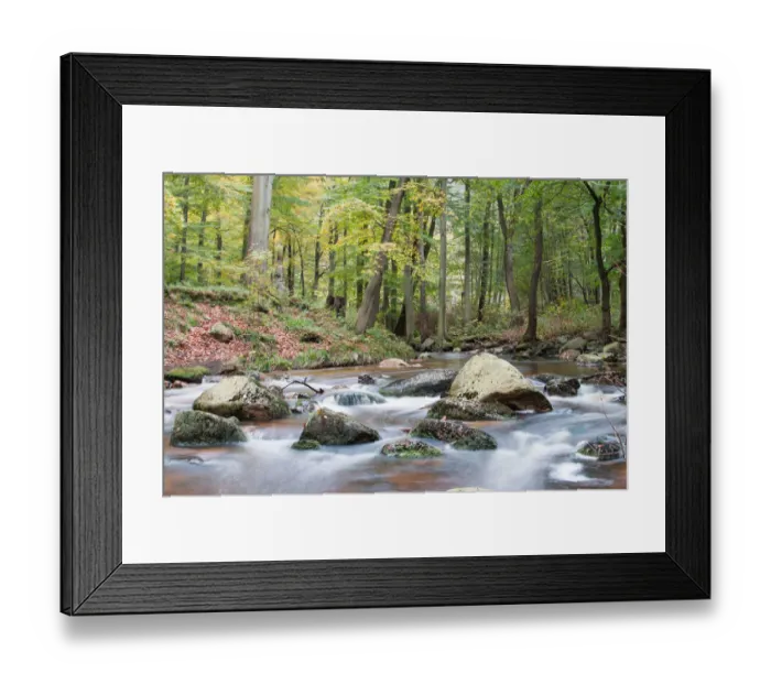 Framed Print : Ilsetal valley in autumn, near Ilsenburg, Saxony-Anhalt, Germany Framed Print : Ilsetal valley in autumn, near Ilsenburg, Saxony-Anhalt, Germany