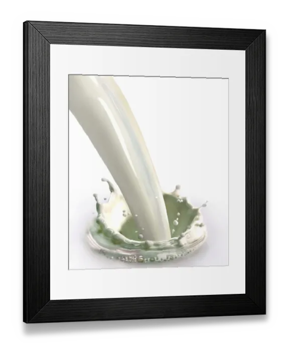 Framed Print : Milk being poured Framed Print : Milk being poured
