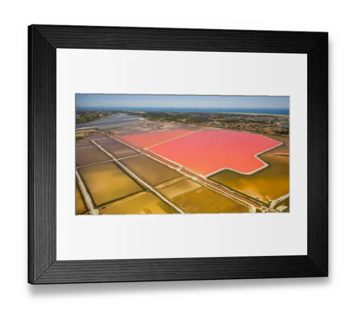 Framed Print : Salines, Aigues-Mortes, Camargue, Languedoc-Roussillon, France Framed Print : Salines, Aigues-Mortes, Camargue, Languedoc-Roussillon, France