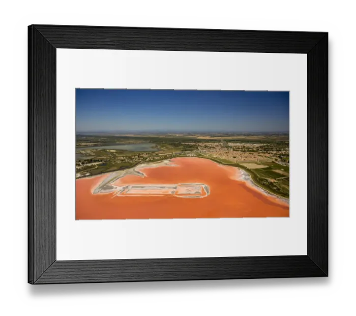 Framed Print : Salines, Aigues-Mortes, Camargue, Languedoc-Roussillon, France Framed Print : Salines, Aigues-Mortes, Camargue, Languedoc-Roussillon, France