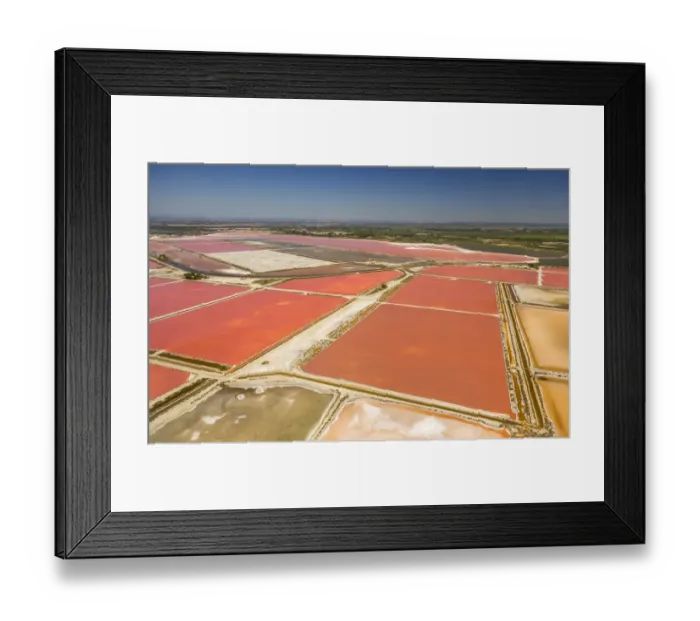 Framed Print : Salines, Aigues-Mortes, Camargue, Languedoc-Roussillon, France Framed Print : Salines, Aigues-Mortes, Camargue, Languedoc-Roussillon, France