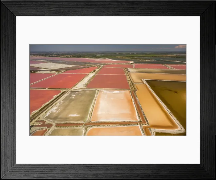 Framed Print : Salines, Aigues-Mortes, Camargue, Languedoc-Roussillon, France Framed Print : Salines, Aigues-Mortes, Camargue, Languedoc-Roussillon, France