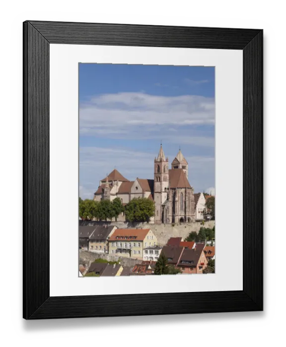 Framed Print : Townscape with Munsterberg and St. Stephansmunster Cathedral, Breisach am Rhein, Upper Rhine, Baden-Wuerttemberg, Germany Framed Print : Townscape with Munsterberg and St. Stephansmunster Cathedral, Breisach am Rhein, Upper Rhine, Baden-Wuerttemberg, Germany