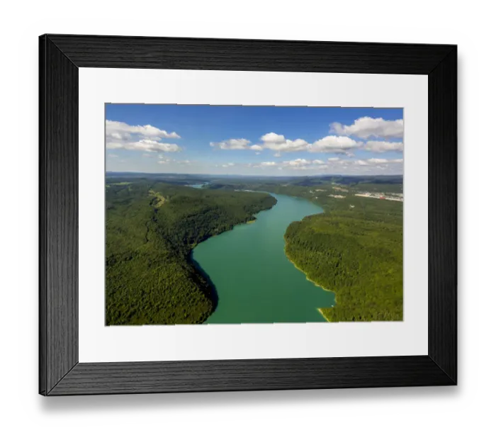 Framed Print : Lac de Vouglans reservoir, Cernon, Franche-Comte, France Framed Print : Lac de Vouglans reservoir, Cernon, Franche-Comte, France