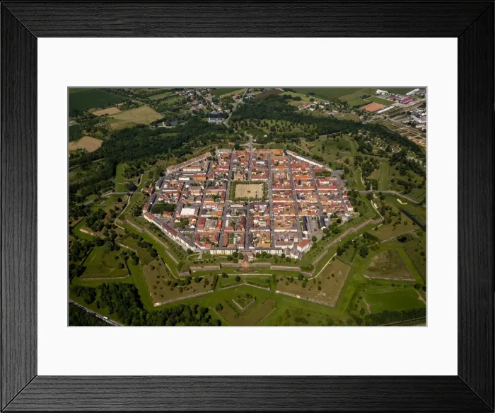 Framed Print : Fortress of Neuf-Brisach, medieval fortress, Volgelsheim, Alsace, France Framed Print : Fortress of Neuf-Brisach, medieval fortress, Volgelsheim, Alsace, France