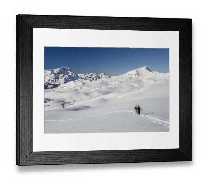 Framed Print : Ski mountaineers during the ascent of Mt Seekofel in the Fanes-Sennes-Prags Nature Park of the Dolomites, Mt Neuner at the back, Mt Seneser Karspitze on the right, St. Vigil, Puster Valley, South Tyrol, Italy Framed Print : Ski mountaineers during the ascent of Mt Seekofel in the Fanes-Sennes-Prags Nature Park of the Dolomites, Mt Neuner at the back, Mt Seneser Karspitze on the right, St. Vigil, Puster Valley, South Tyrol, Italy