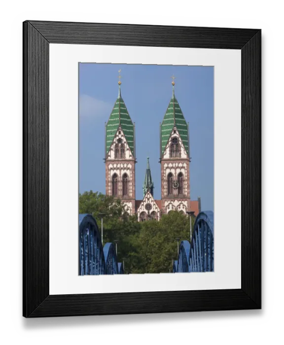 Framed Print : Herz Jesu-Kirche, or Sacred Heart Church, built in the style of Historicism, consecrated in 1897, Freiburg, Baden-Wurttemberg, Germany Framed Print : Herz Jesu-Kirche, or Sacred Heart Church, built in the style of Historicism, consecrated in 1897, Freiburg, Baden-Wurttemberg, Germany