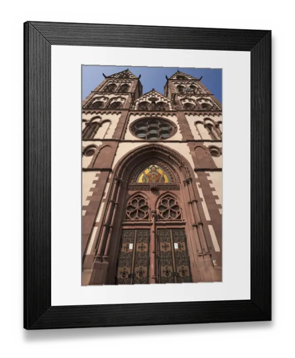 Framed Print : Herz Jesu-Kirche, or Sacred Heart Church, built in the style of Historicism, consecrated in 1897, Freiburg, Baden-Wurttemberg, Germany Framed Print : Herz Jesu-Kirche, or Sacred Heart Church, built in the style of Historicism, consecrated in 1897, Freiburg, Baden-Wurttemberg, Germany
