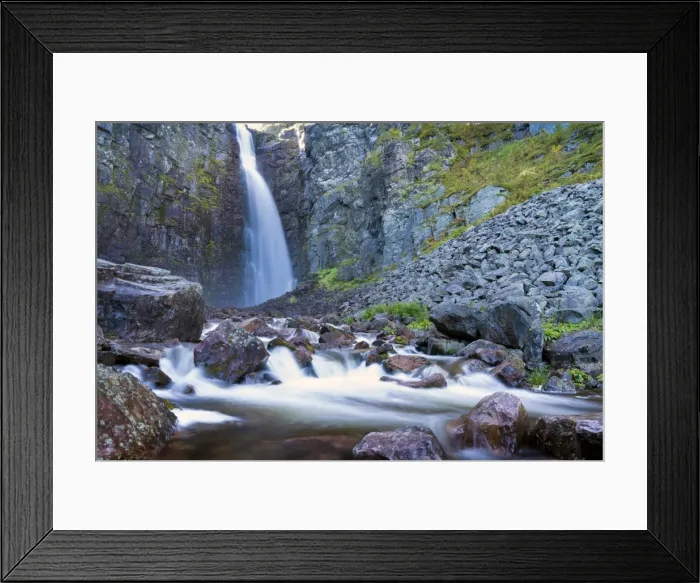 Framed Print : Njupeskar, the highest waterfall in Sweden, Fulufjallet National Park, Dalarnas lan, Dalarna County, Sweden Framed Print : Njupeskar, the highest waterfall in Sweden, Fulufjallet National Park, Dalarnas lan, Dalarna County, Sweden