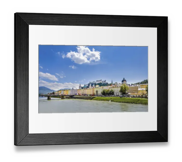 Framed Print : Overlooking the historic centre and the fortress Hohensalzburg, Salzburg, Austria Framed Print : Overlooking the historic centre and the fortress Hohensalzburg, Salzburg, Austria
