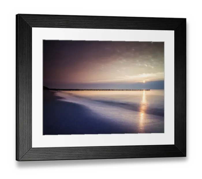 Framed Print : Sunset on the beach of Ahrenshoop, Fischland, Mecklenburg-Western Pomerania, Germany Framed Print : Sunset on the beach of Ahrenshoop, Fischland, Mecklenburg-Western Pomerania, Germany