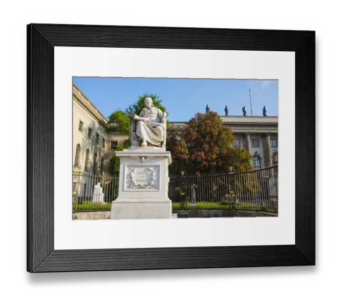 Framed Print : Monument to Wilhelm von Humboldt, Unter den Linden, Berlin, Germany Framed Print : Monument to Wilhelm von Humboldt, Unter den Linden, Berlin, Germany