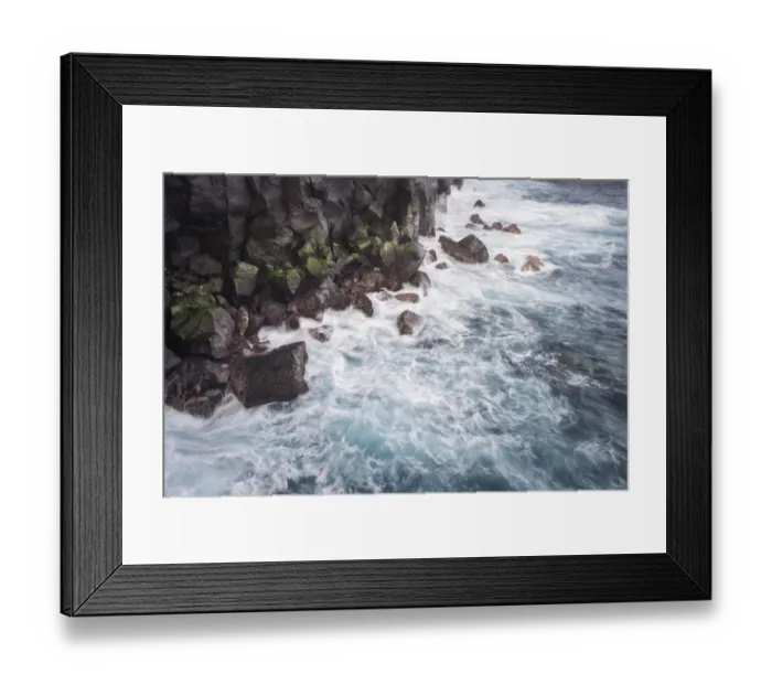 Framed Print : Waves of a stormy sea on the rocky coast at Cap Mechant, Wild South, Sud sauvage, Reunion Framed Print : Waves of a stormy sea on the rocky coast at Cap Mechant, Wild South, Sud sauvage, Reunion