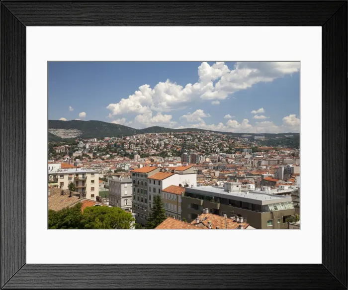 Framed Print : View from Castel San Giusto, Trieste, Friuli-Venezia Giulia, Italy Framed Print : View from Castel San Giusto, Trieste, Friuli-Venezia Giulia, Italy