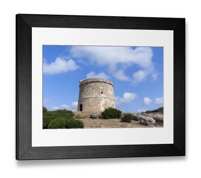 Framed Print : Old watchtower, Son Ganxo, Menorca, Balearic Islands, Spain Framed Print : Old watchtower, Son Ganxo, Menorca, Balearic Islands, Spain