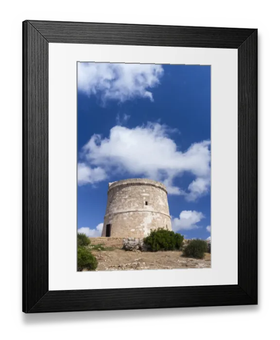 Framed Print : Old watchtower, Son Ganxo, Menorca, Balearic Islands, Spain Framed Print : Old watchtower, Son Ganxo, Menorca, Balearic Islands, Spain