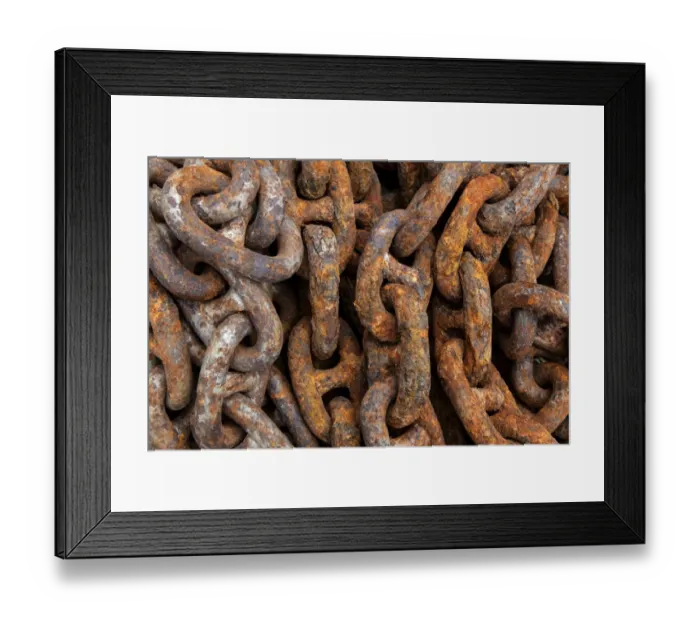 Framed Print : Rusted iron chain in the port, Husavik, Iceland Framed Print : Rusted iron chain in the port, Husavik, Iceland
