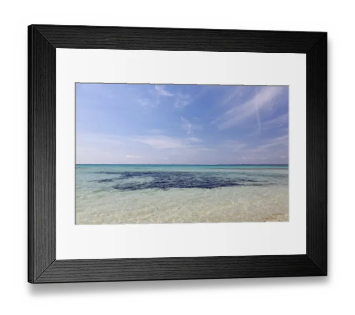 Framed Print : Sea and blue sky, Es Trenc, Majorca, Balearic Islands, Spain Framed Print : Sea and blue sky, Es Trenc, Majorca, Balearic Islands, Spain