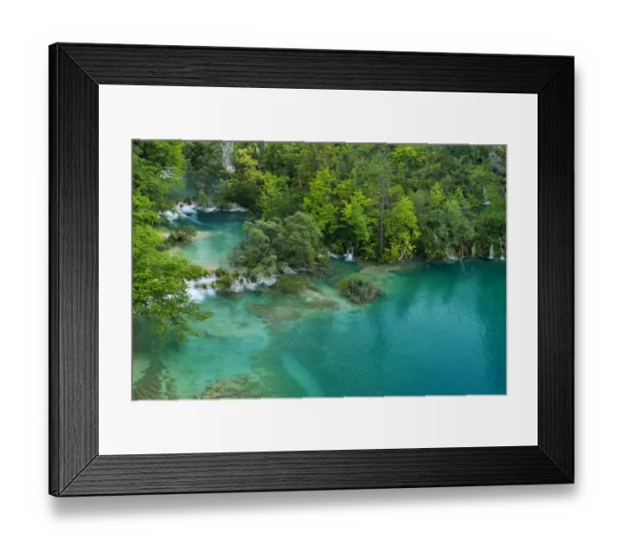 Framed Print : Lower lakes with small waterfalls, Plitvice Lakes National Park, Plitvice Jezera, Lika-Senj, Croatia Framed Print : Lower lakes with small waterfalls, Plitvice Lakes National Park, Plitvice Jezera, Lika-Senj, Croatia