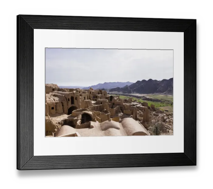 Framed Print : Ruins of the Safavid village of Kharanaq, Meybod, Yazd, Iran Framed Print : Ruins of the Safavid village of Kharanaq, Meybod, Yazd, Iran