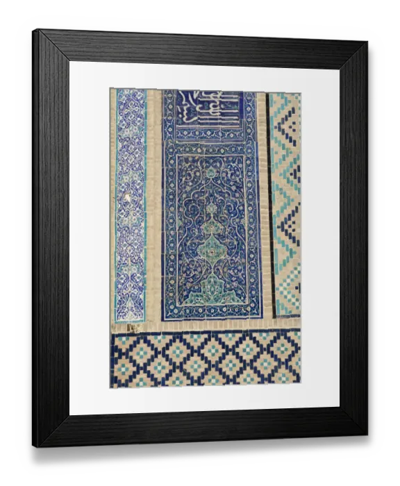 Framed Print : Mosaic, Abdullah-khan Madrasah, Bukhara, Uzbekistan Framed Print : Mosaic, Abdullah-khan Madrasah, Bukhara, Uzbekistan