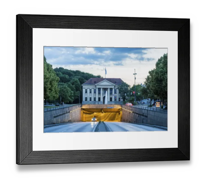 Framed Print : Prinz-Carl-Palais, official residence of the Bavarian Prime Minister, with the Altstadttunnel, dusk, blue hour, Munich, Upper Bavaria, Bavaria, Germany Framed Print : Prinz-Carl-Palais, official residence of the Bavarian Prime Minister, with the Altstadttunnel, dusk, blue hour, Munich, Upper Bavaria, Bavaria, Germany
