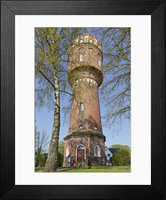 Framed Print : Water tower, Eutin, Schleswig-Holstein, Germany Framed Print : Water tower, Eutin, Schleswig-Holstein, Germany