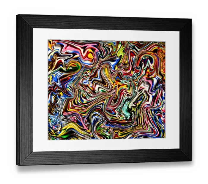 Framed Print : Colourful blurs Framed Print : Colourful blurs