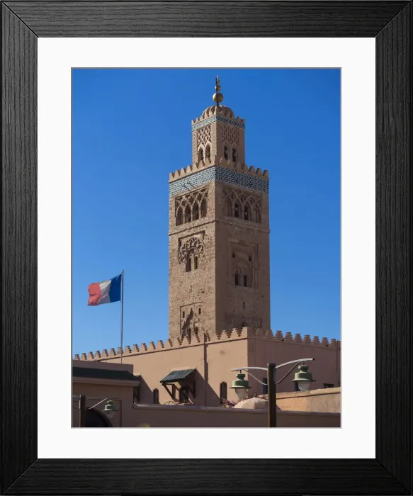 Framed Print : Minaret of the Koutoubia Mosque, Medina, Marrakech, Marrakech-Tensift-Al Haouz, Morocco Framed Print : Minaret of the Koutoubia Mosque, Medina, Marrakech, Marrakech-Tensift-Al Haouz, Morocco