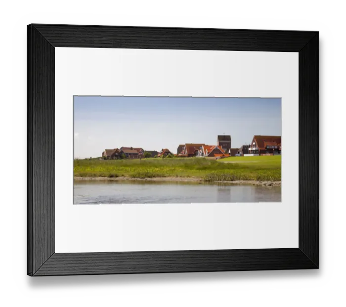 Framed Print : View of Westdorf village, Baltrum, East Frisian Islands, East Frisia, Lower Saxony, Germany Framed Print : View of Westdorf village, Baltrum, East Frisian Islands, East Frisia, Lower Saxony, Germany