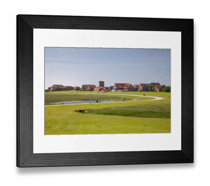 Framed Print : View of Westdorf village, Baltrum, East Frisian Islands, East Frisia, Lower Saxony, Germany Framed Print : View of Westdorf village, Baltrum, East Frisian Islands, East Frisia, Lower Saxony, Germany