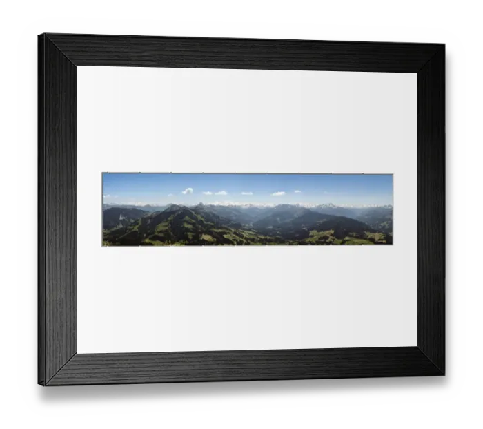Framed Print : Alps in summer, panoramic view, Brixen im Thale, Tyrol, Austria
