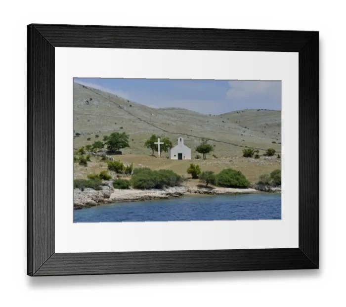 Framed Print : Chapel of Mary of Tarac, 17th century, Adriatic Sea, Kornati, Kornati Islands, Kornati Islands National Park, Croatia Framed Print : Chapel of Mary of Tarac, 17th century, Adriatic Sea, Kornati, Kornati Islands, Kornati Islands National Park, Croatia