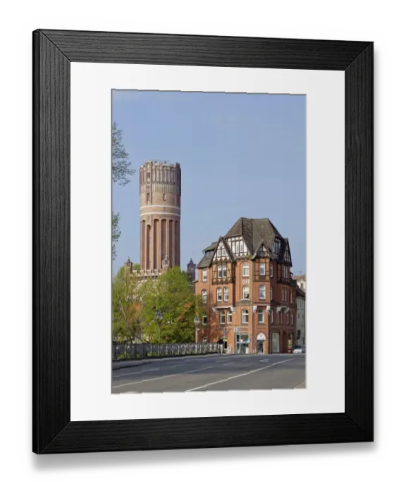 Framed Print : Water tower, Luneburg, Lower Saxony, Germany Framed Print : Water tower, Luneburg, Lower Saxony, Germany