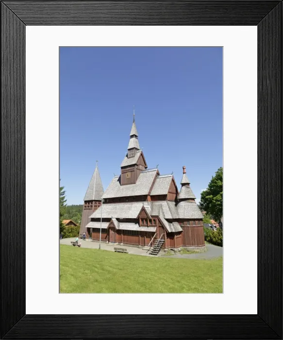 Framed Print : Stave church, Hahnenklee, Harz, Lower Saxony, Germany Framed Print : Stave church, Hahnenklee, Harz, Lower Saxony, Germany