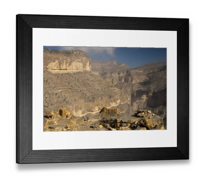 Framed Print : Canyon, valley of the Grand Canyon of Oman in Wadi Nakhur at the foot of Jebel Shams Mountain, Al Hajar Mountains, Sultanate of Oman, Middle East, Asia Framed Print : Canyon, valley of the Grand Canyon of Oman in Wadi Nakhur at the foot of Jebel Shams Mountain, Al Hajar Mountains, Sultanate of Oman, Middle East, Asia