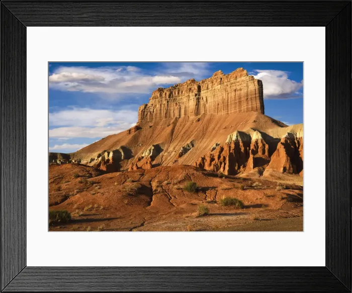 Framed Print : Morning light on Wild Horse Butte in Goblin Valley State Park, part of the San Rafael Swell desert in southern Utah, USA Framed Print : Morning light on Wild Horse Butte in Goblin Valley State Park, part of the San Rafael Swell desert in southern Utah, USA