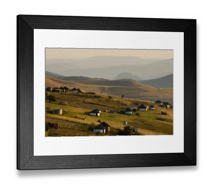 Framed Print : Round huts in the countryside, Xhosa village, Wild Coast, Eastern Cape, South Africa, Africa Framed Print : Round huts in the countryside, Xhosa village, Wild Coast, Eastern Cape, South Africa, Africa