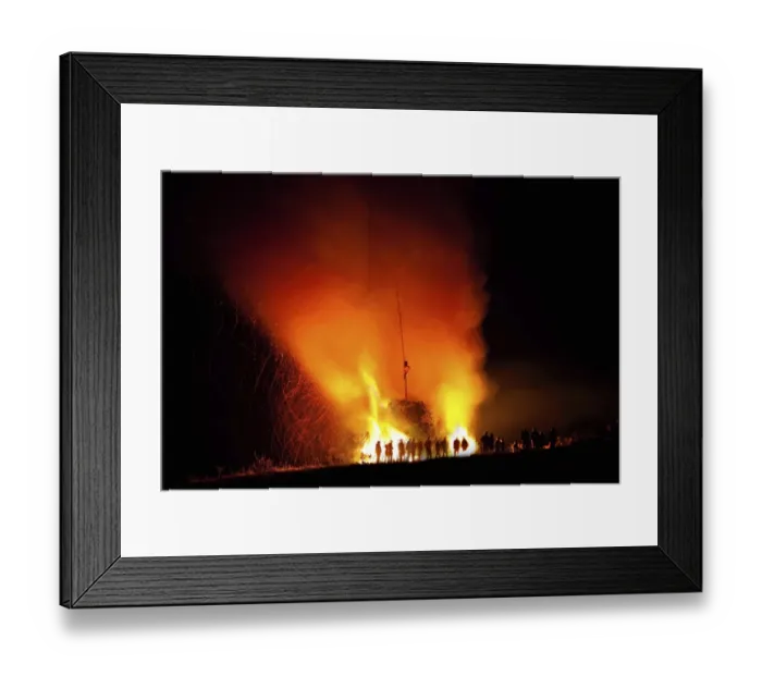Framed Print : Beacon fire in Schemmerhofen, Baden-Wuerttemberg, Germany, Europe Framed Print : Beacon fire in Schemmerhofen, Baden-Wuerttemberg, Germany, Europe