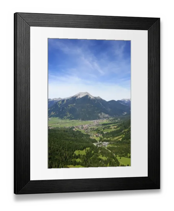 Framed Print : View of the community of Ehrwald, Ammergau Alps at back, Tyrol, Austria, Europe, PublicGround Framed Print : View of the community of Ehrwald, Ammergau Alps at back, Tyrol, Austria, Europe, PublicGround