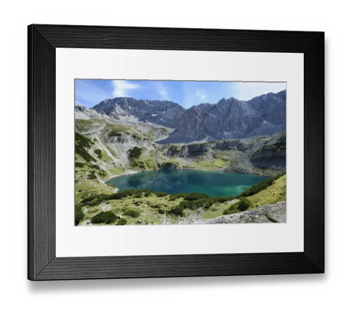Framed Print : Drachensee Lake, Coburg Hut, Ehrwald, Tyrol, Austria, Europe, PublicGround Framed Print : Drachensee Lake, Coburg Hut, Ehrwald, Tyrol, Austria, Europe, PublicGround