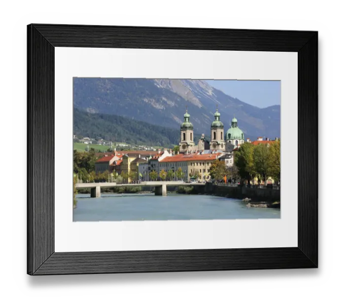 Framed Print : Innsbruck, St. James Cathedral, River Inn, Karwendel Mountains, Tyrol, Austria, Europe, PublicGround Framed Print : Innsbruck, St. James Cathedral, River Inn, Karwendel Mountains, Tyrol, Austria, Europe, PublicGround