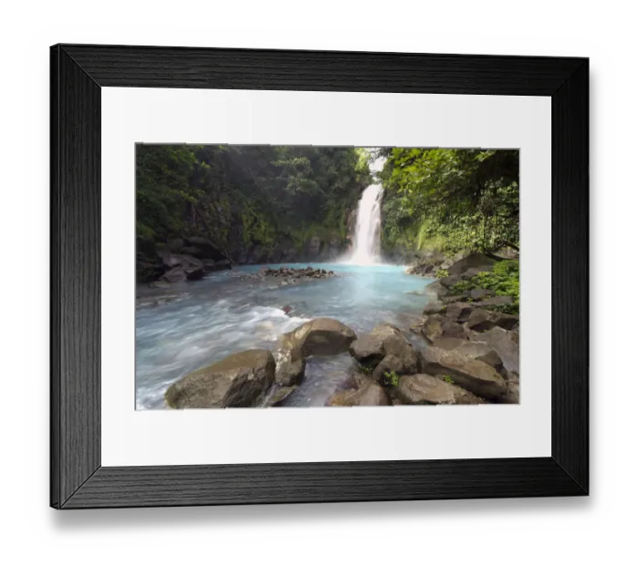 Framed Print : Water fall at the Rio Celeste, Tenorio National Park, Guanacaste, Costa Rica, Central America Framed Print : Water fall at the Rio Celeste, Tenorio National Park, Guanacaste, Costa Rica, Central America