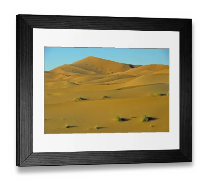 Framed Print : Desert, sand dune of Erg Chebbi, Morocco, Africa