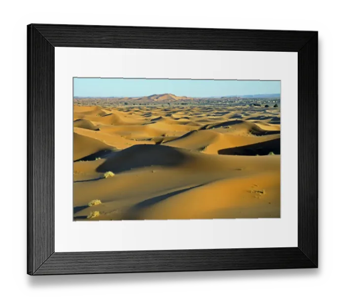 Framed Print : Desert, sand dune of Erg Chebbi, Morocco, Africa Framed Print : Desert, sand dune of Erg Chebbi, Morocco, Africa