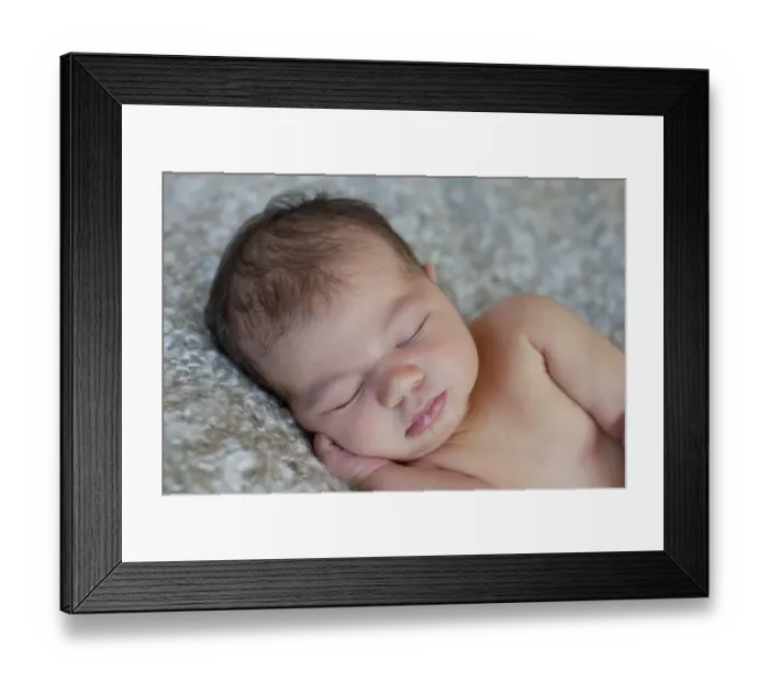Framed Print : Newborn baby, five days, asleep Framed Print : Newborn baby, five days, asleep