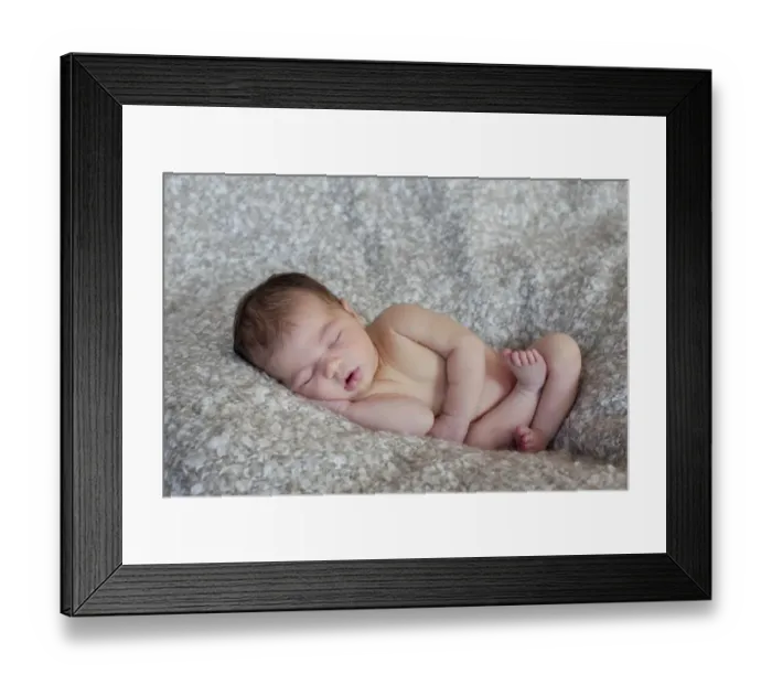 Framed Print : Newborn baby, five days, asleep Framed Print : Newborn baby, five days, asleep