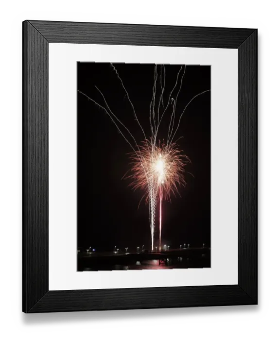 Framed Print : New Years Eve fireworks, Helgoland, Schleswig-Holstein, Germany, Europe Framed Print : New Years Eve fireworks, Helgoland, Schleswig-Holstein, Germany, Europe