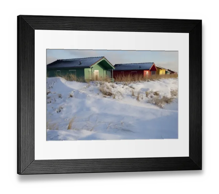 Framed Print : Camping cabins, Helgoland Dunes, Schleswig-Holstein, Germany, Europe Framed Print : Camping cabins, Helgoland Dunes, Schleswig-Holstein, Germany, Europe
